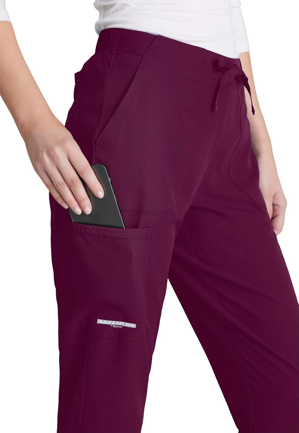 BARCO Skechers Vitality Charge Scrub Pant for Women - Mid-Rise Medical Pant, 4-Way Stretch Women's Scrub Pant