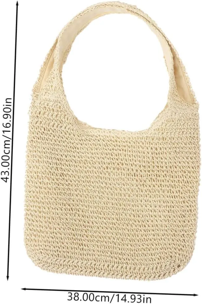 BESTYASH Fashion Weaving Bag Ladies Wallet Trendy Beach Bag Woven Tote Bag Tote Handbags Pouch Beach Bag Woman