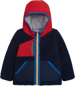 Carter's Boys Midweight Reversible Sherpa-to-Poly Hooded Jacket
