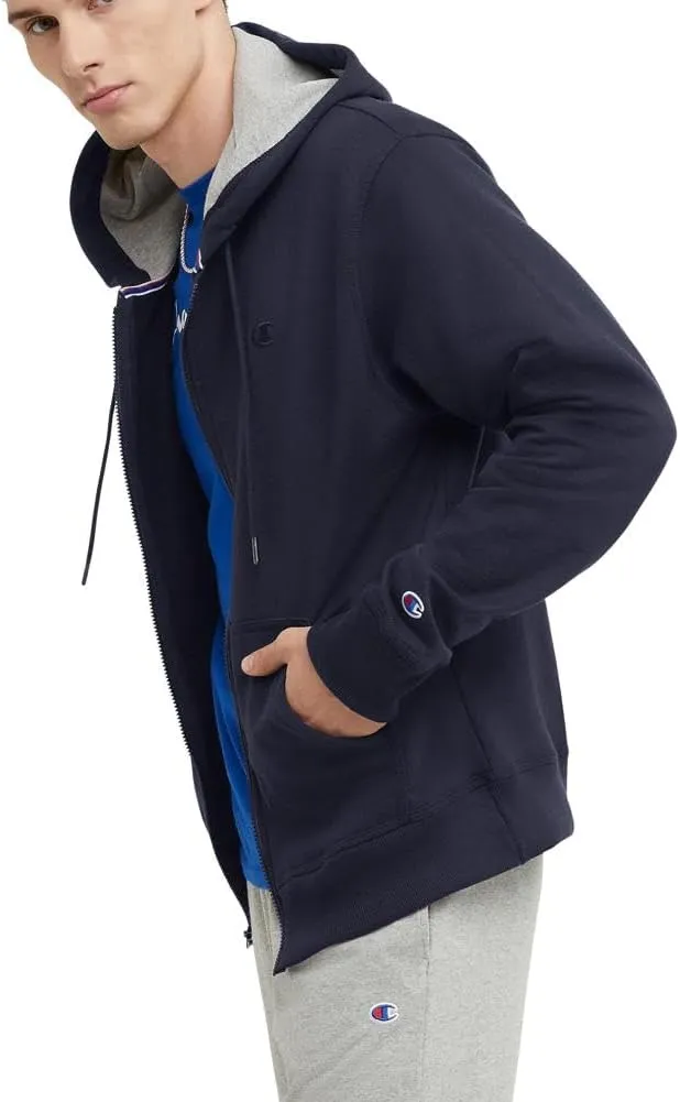 Champion Men's Zip-up Hoodie, Powerblend, Zip-up Hoodie Sweatshirt for Men (Reg. Or Big & Tall)