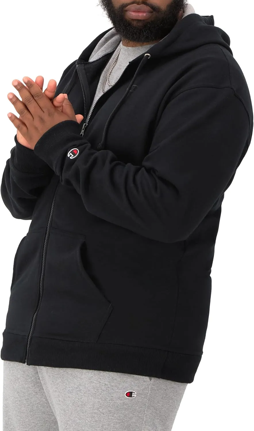 Champion Men's Zip-up Hoodie, Powerblend, Zip-up Hoodie Sweatshirt for Men (Reg. Or Big & Tall)