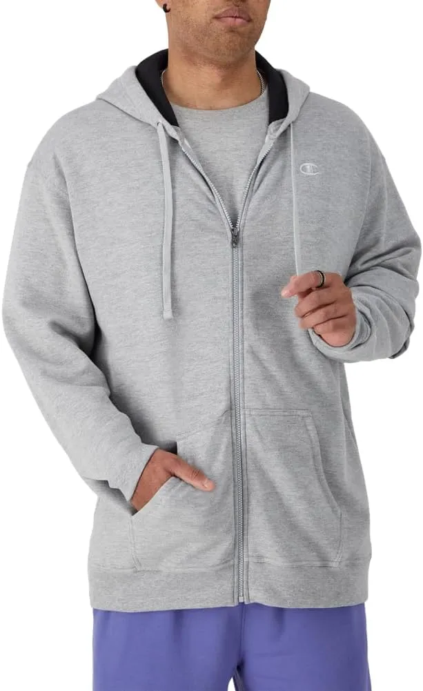 Champion Men's Zip-up Hoodie, Powerblend, Zip-up Hoodie Sweatshirt for Men (Reg. Or Big & Tall)