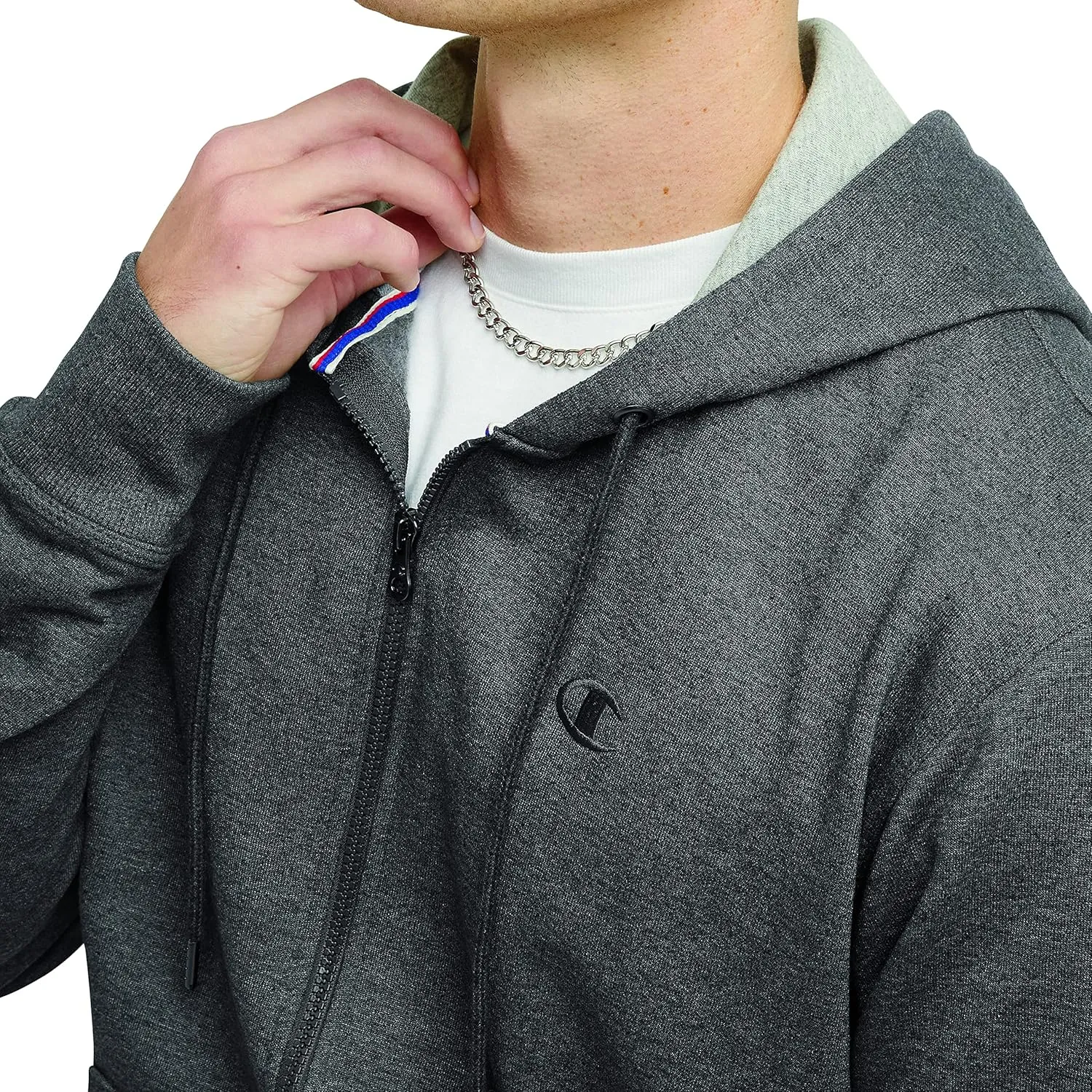 Champion Men's Zip-up Hoodie, Powerblend, Zip-up Hoodie Sweatshirt for Men (Reg. Or Big & Tall)