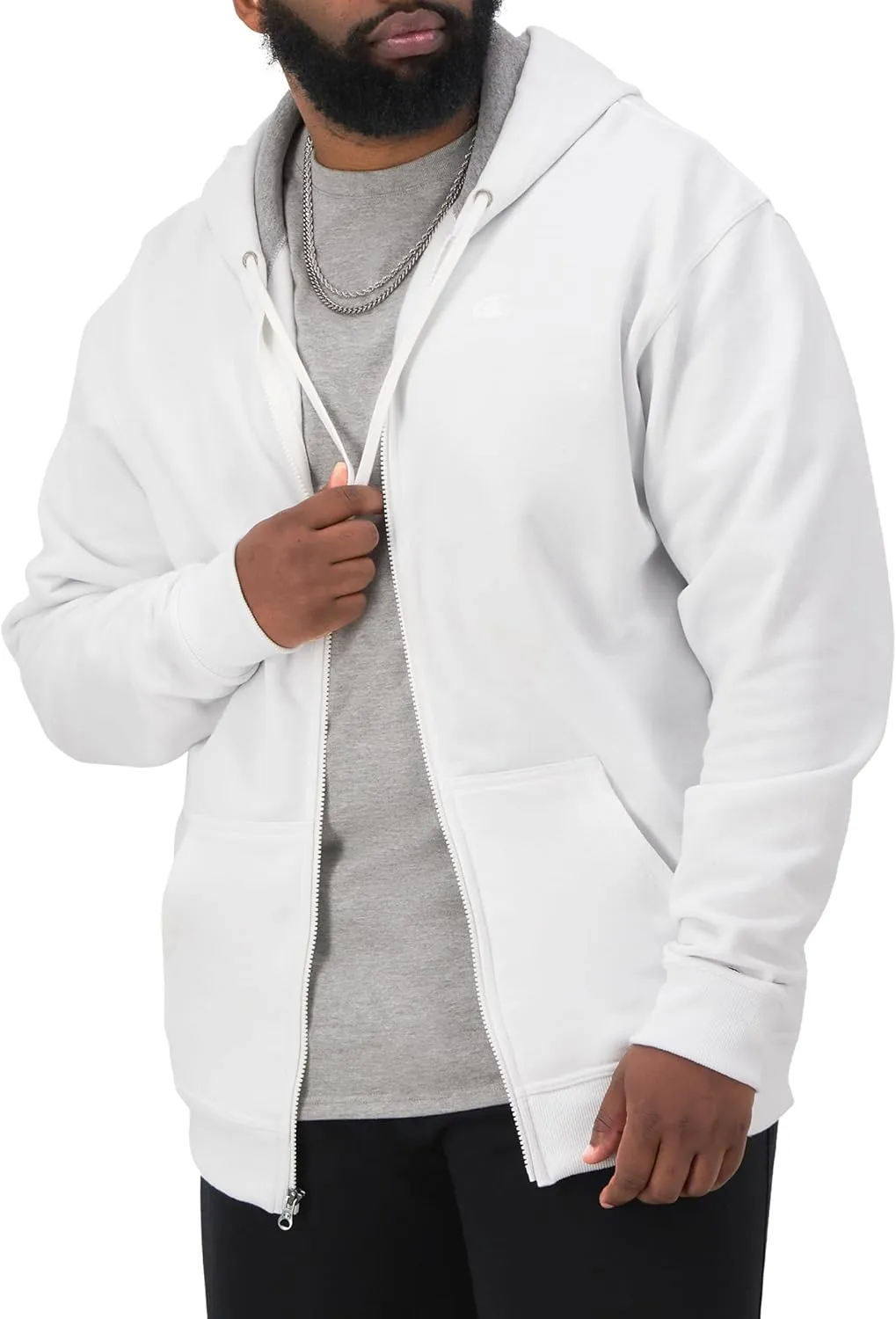 Champion Men's Zip-up Hoodie, Powerblend, Zip-up Hoodie Sweatshirt for Men (Reg. Or Big & Tall)