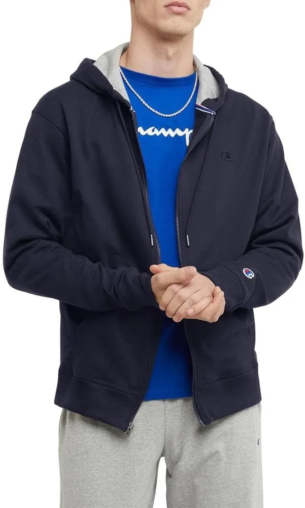 Champion Men's Zip-up Hoodie, Powerblend, Zip-up Hoodie Sweatshirt for Men (Reg. Or Big & Tall)
