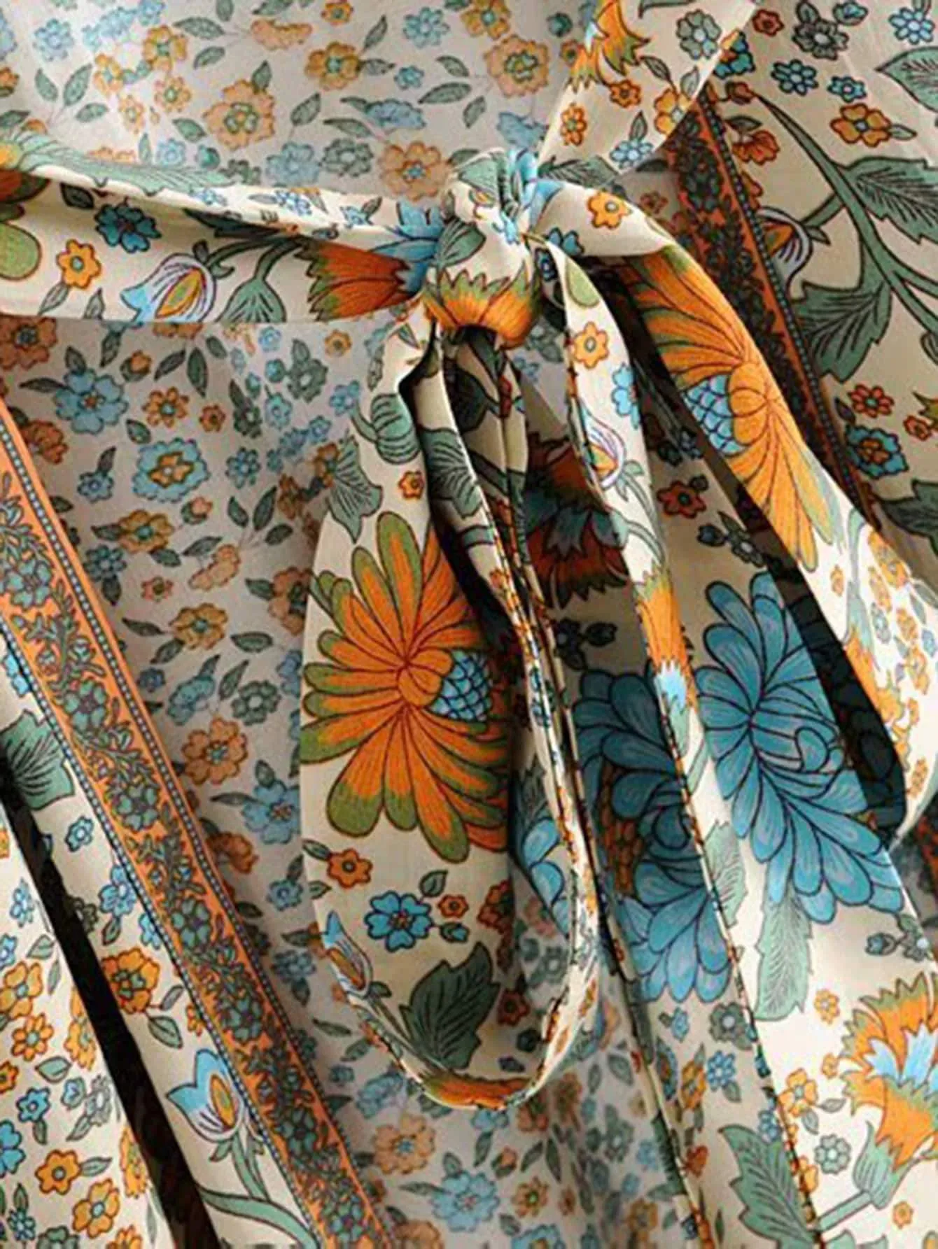 DAHLIA Belted Kimono