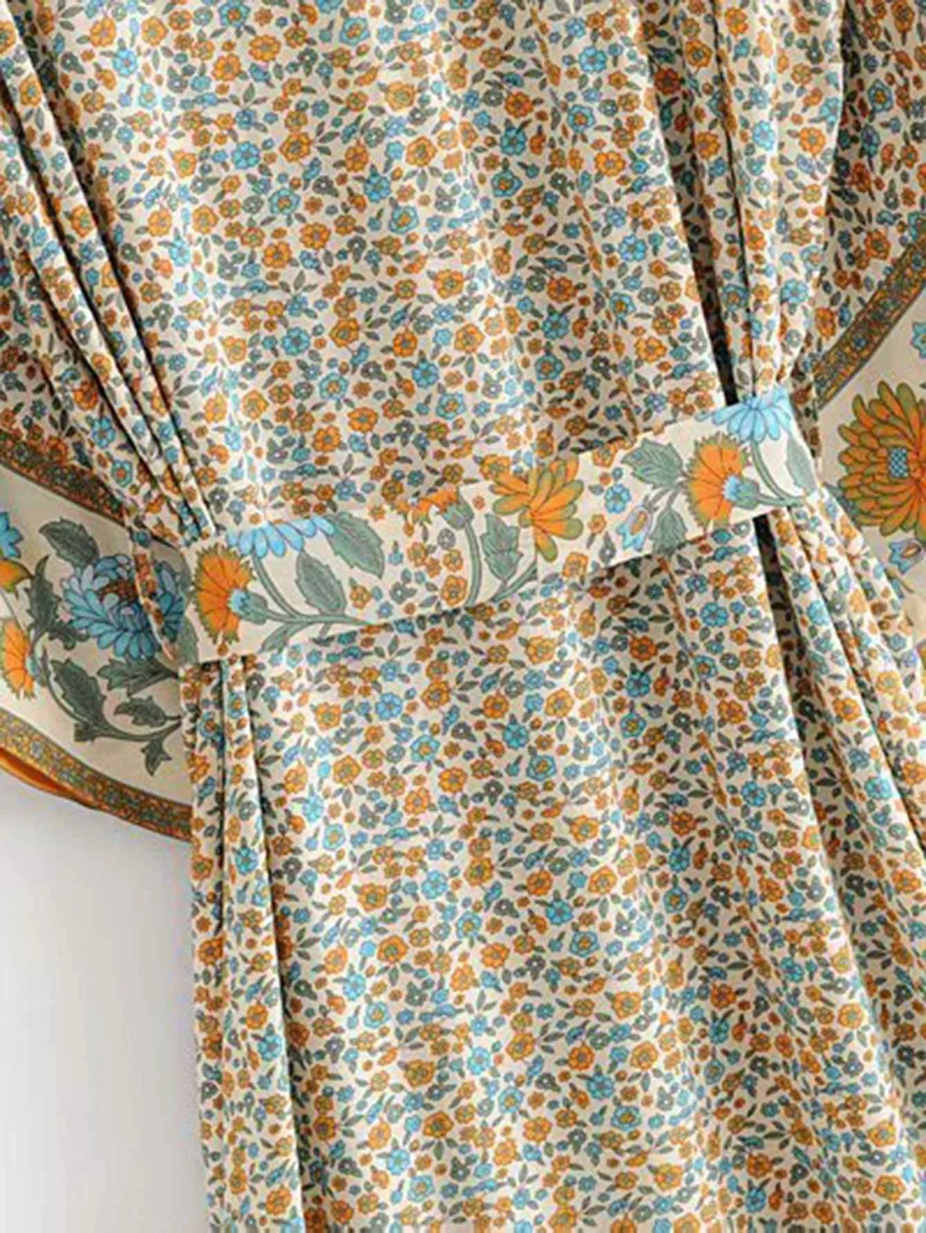 DAHLIA Belted Kimono