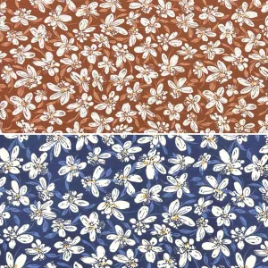 Daisies French Terry Fabric