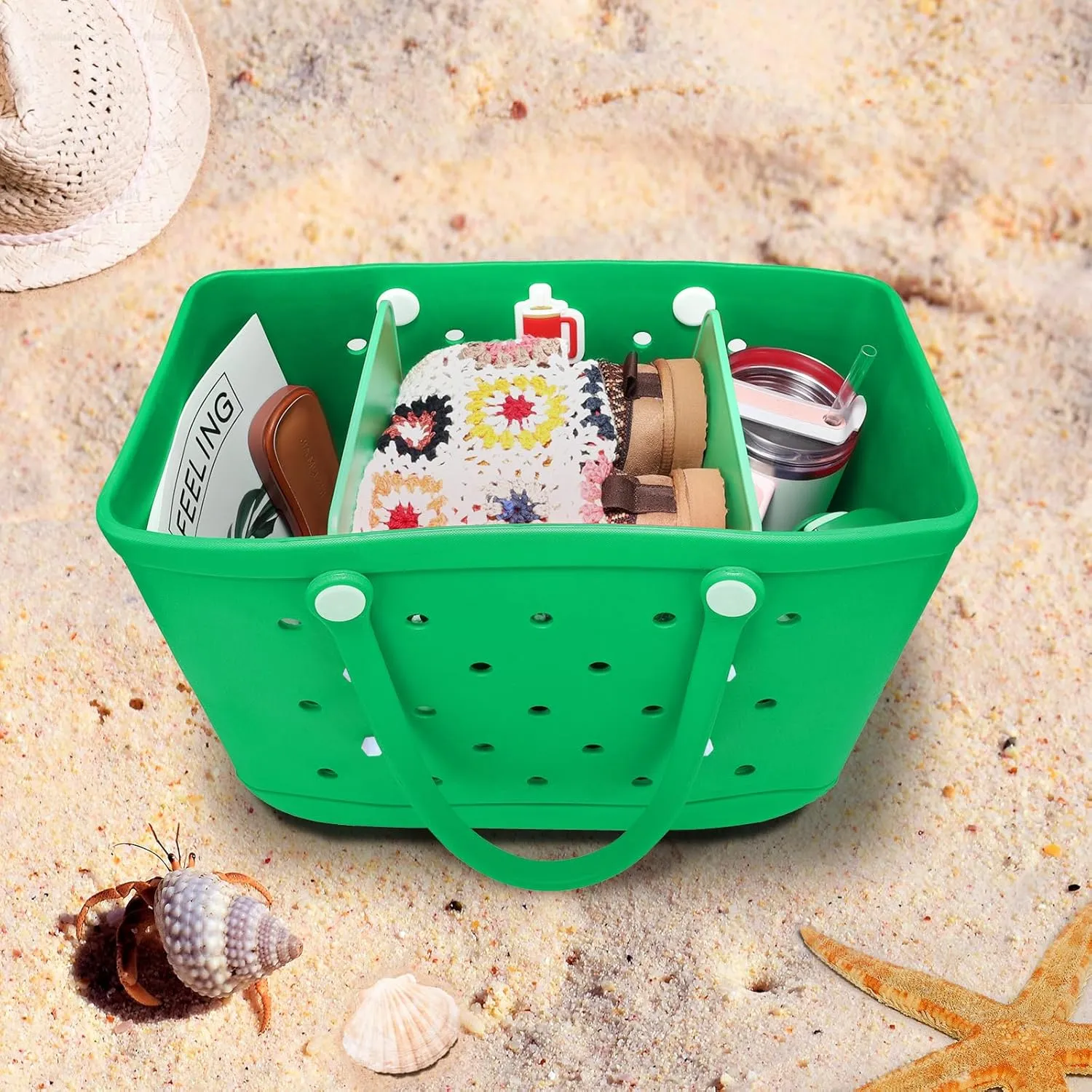 Divider Tray for Bogg Bag Accessories Compatible with Bogg Bag X Large Organizing Your Bags and Divide Space Green 2PCS