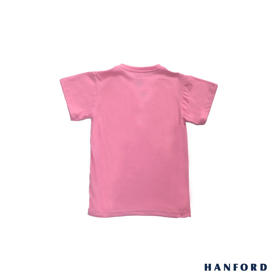 Hanford Kids/Teens V-Neck Short Sleeves Shirt - Flamingo (Single Pack)