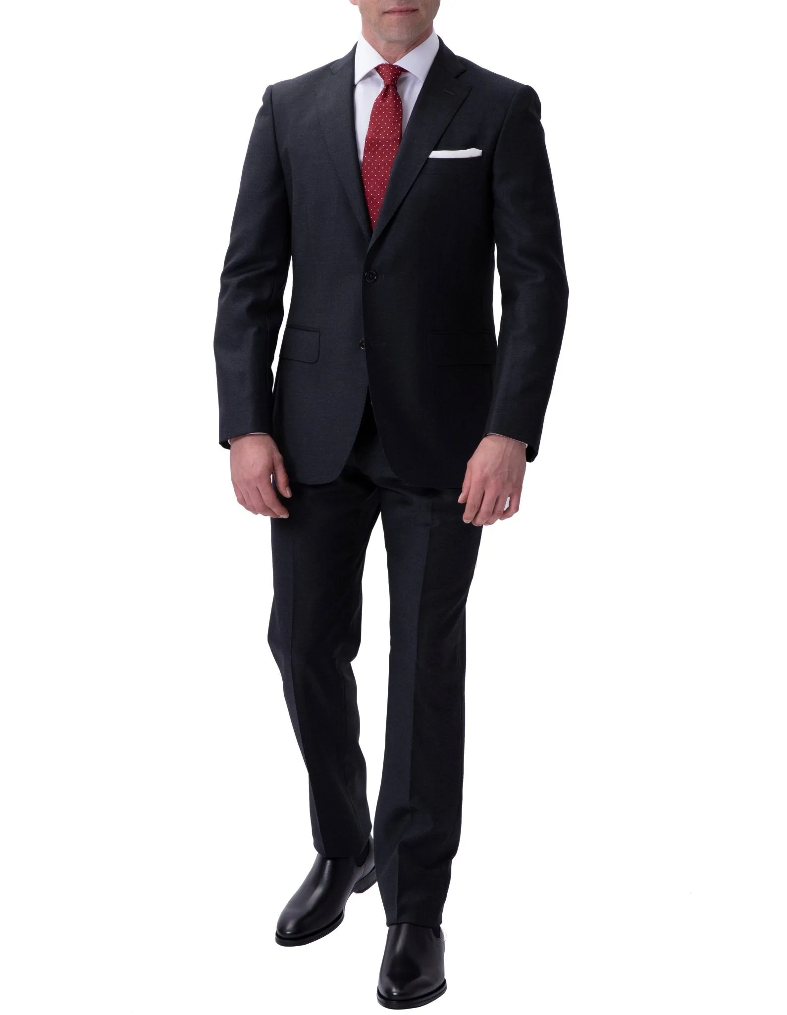 HENRY SARTORIAL Twill Suit CHARCOAL REG
