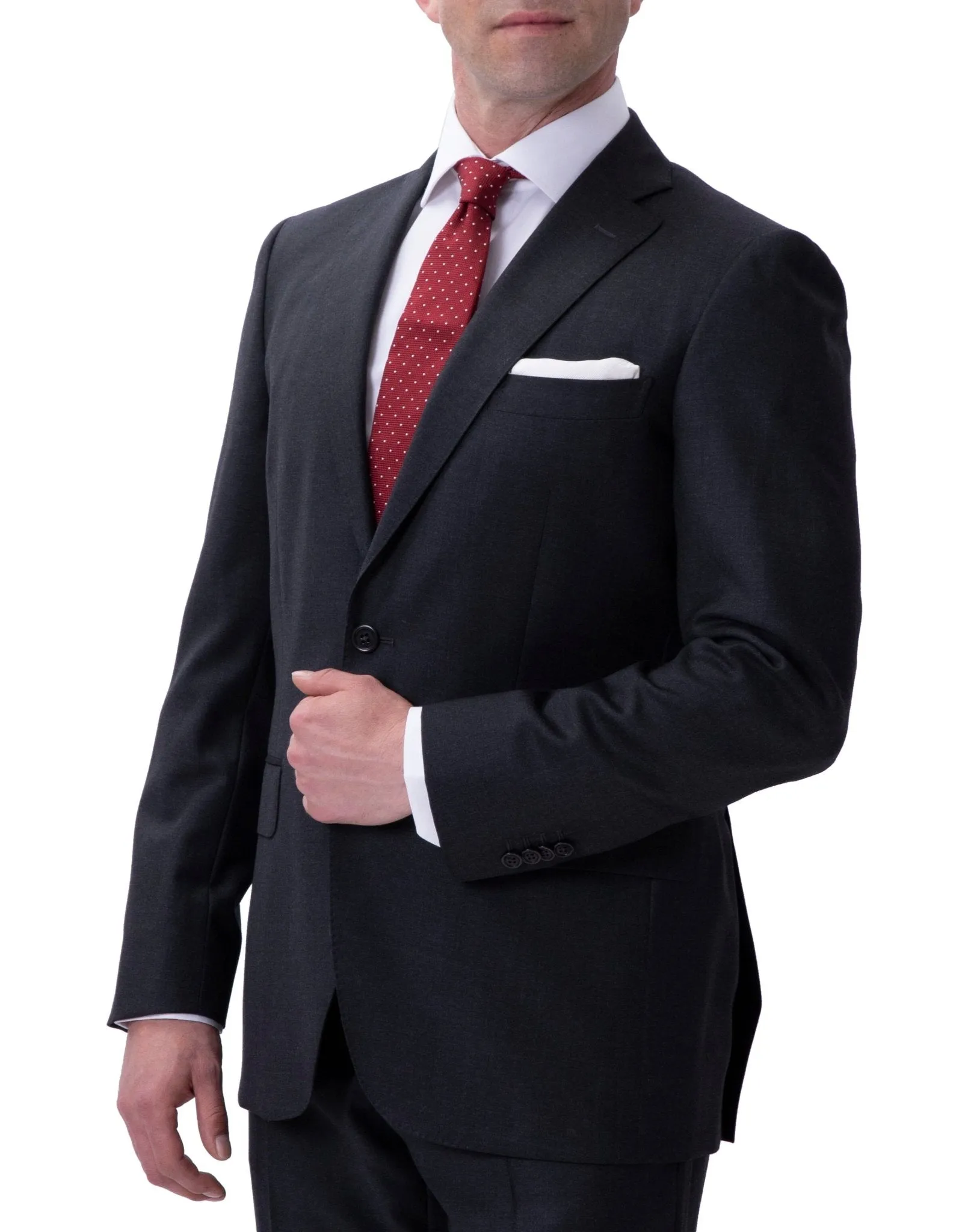 HENRY SARTORIAL Twill Suit CHARCOAL REG