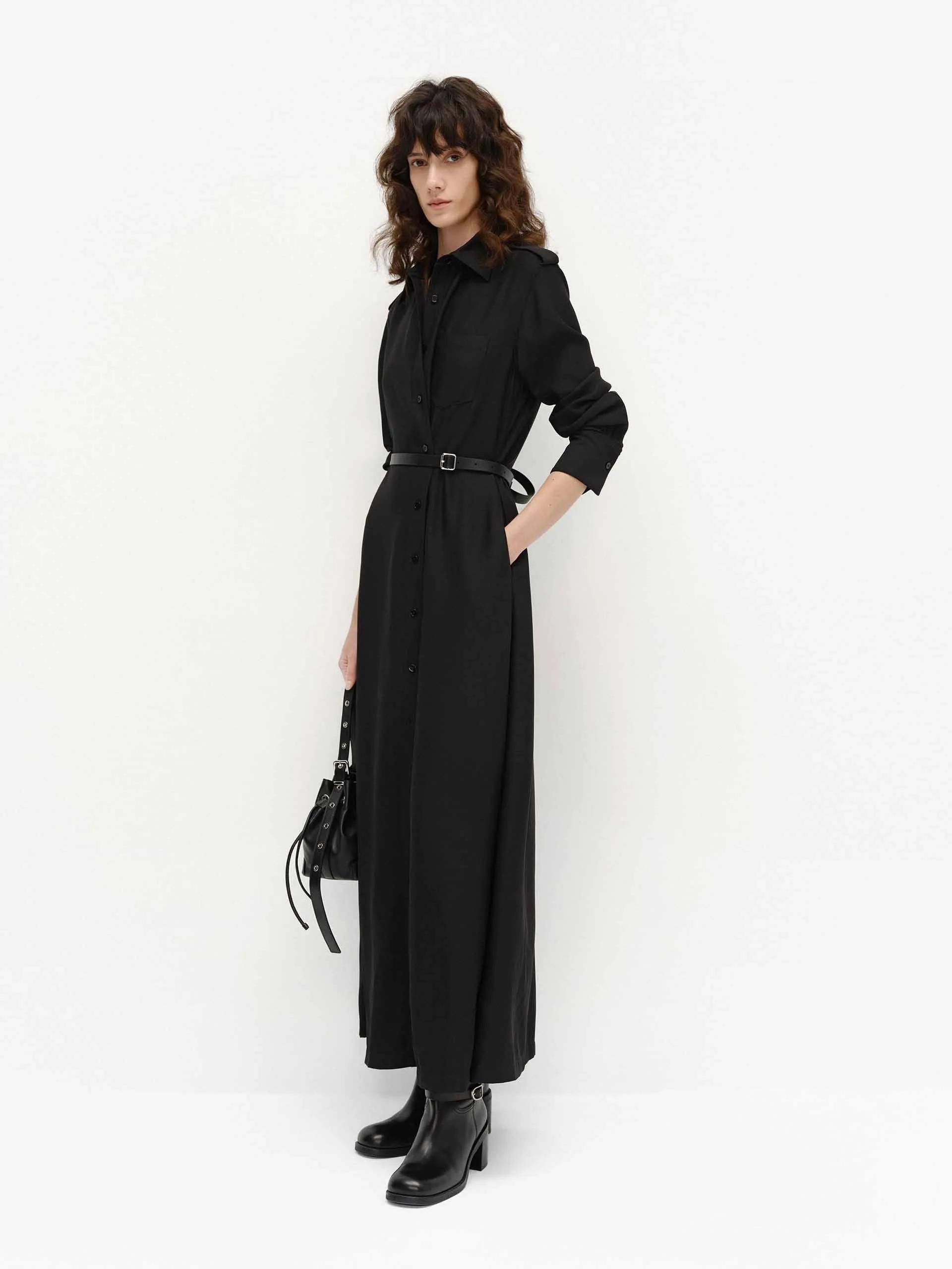 Include Belted Maxi Dress