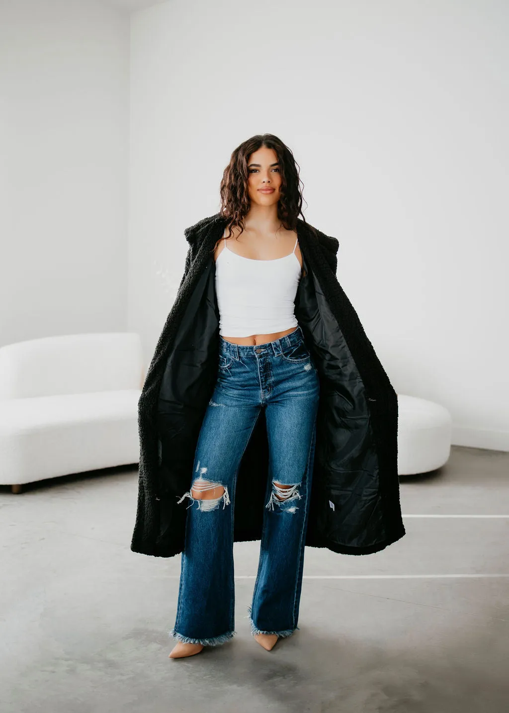 Joelle Teddy Hooded Cardigan