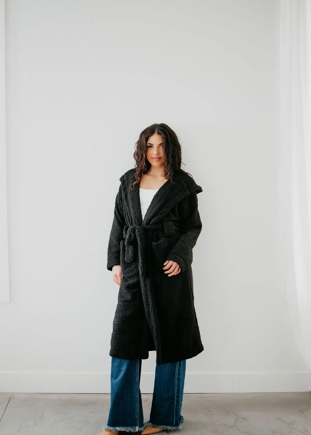 Joelle Teddy Hooded Cardigan