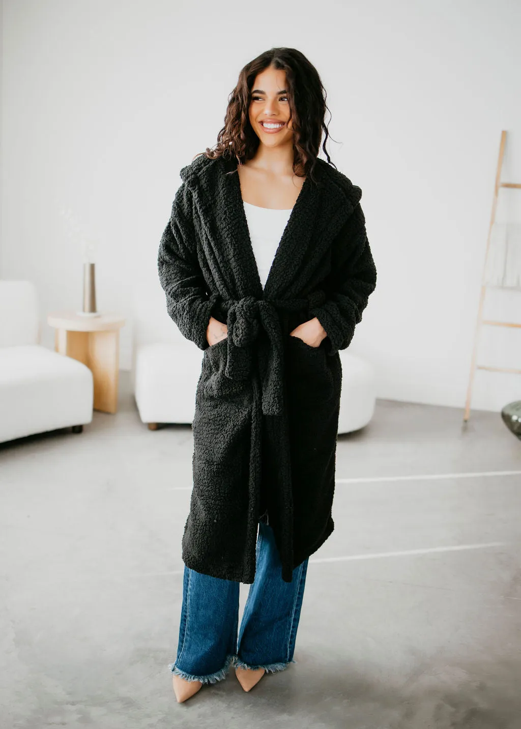 Joelle Teddy Hooded Cardigan