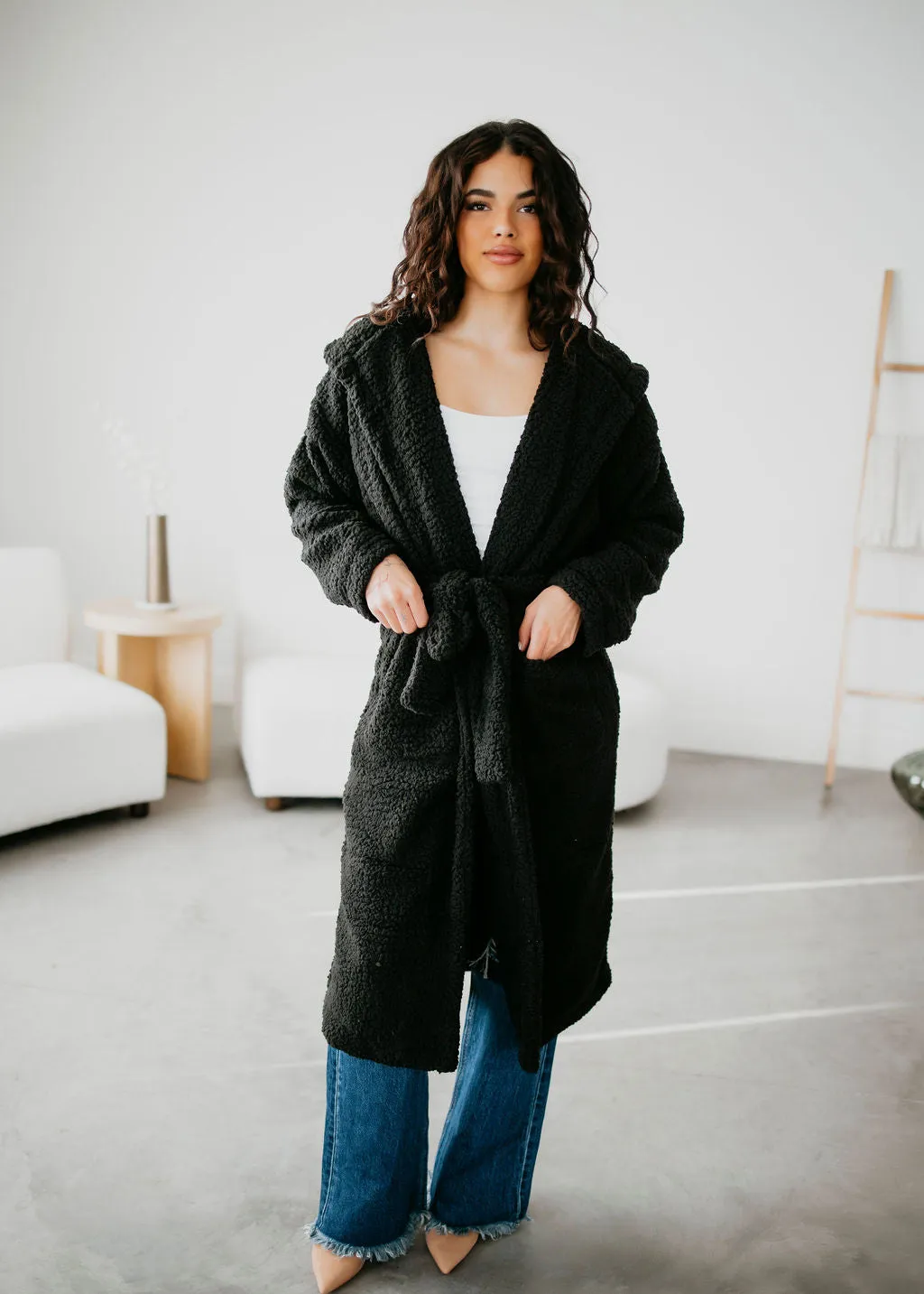 Joelle Teddy Hooded Cardigan