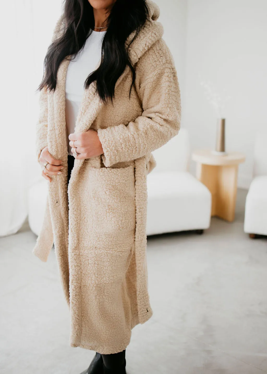 Joelle Teddy Hooded Cardigan