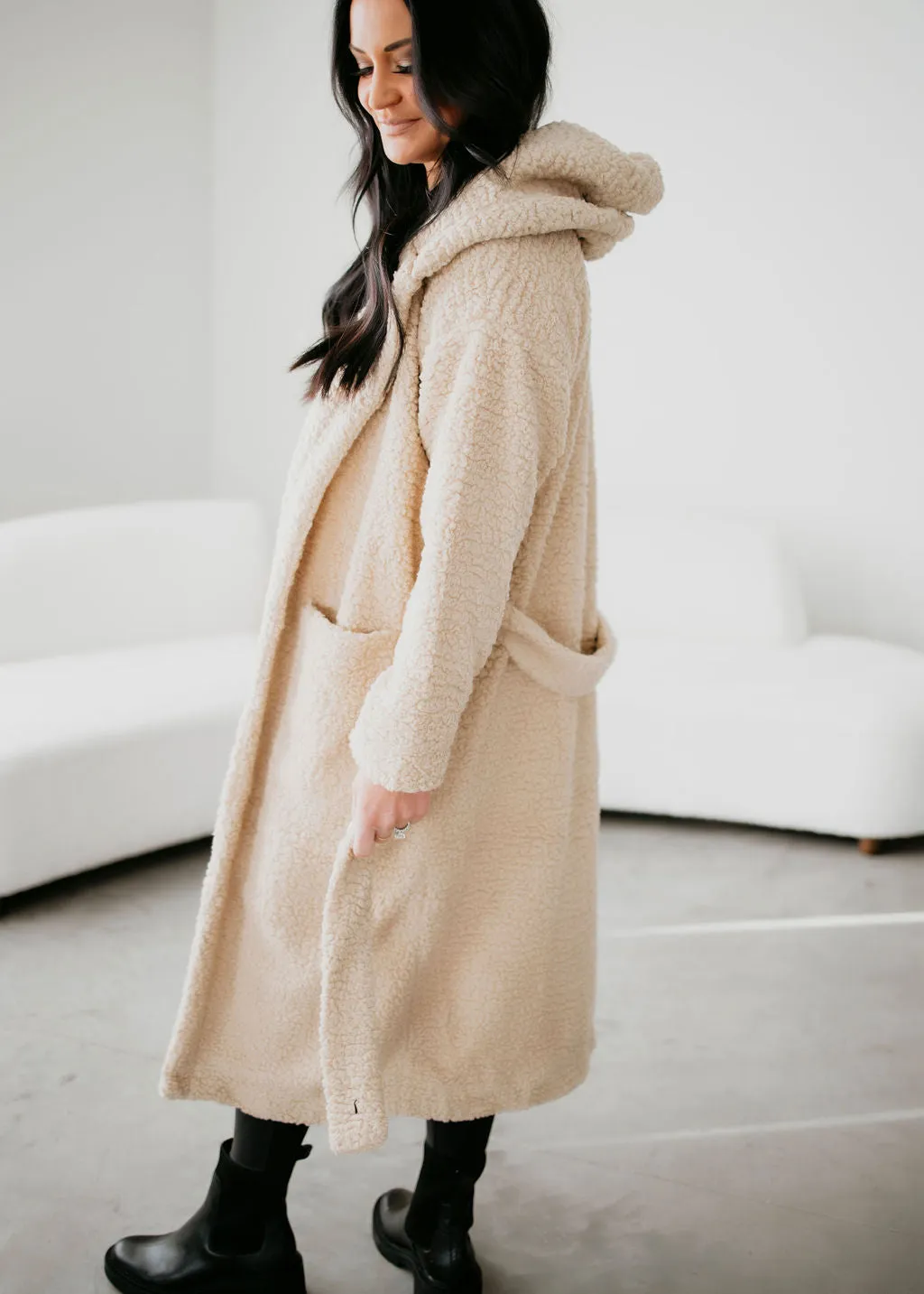 Joelle Teddy Hooded Cardigan