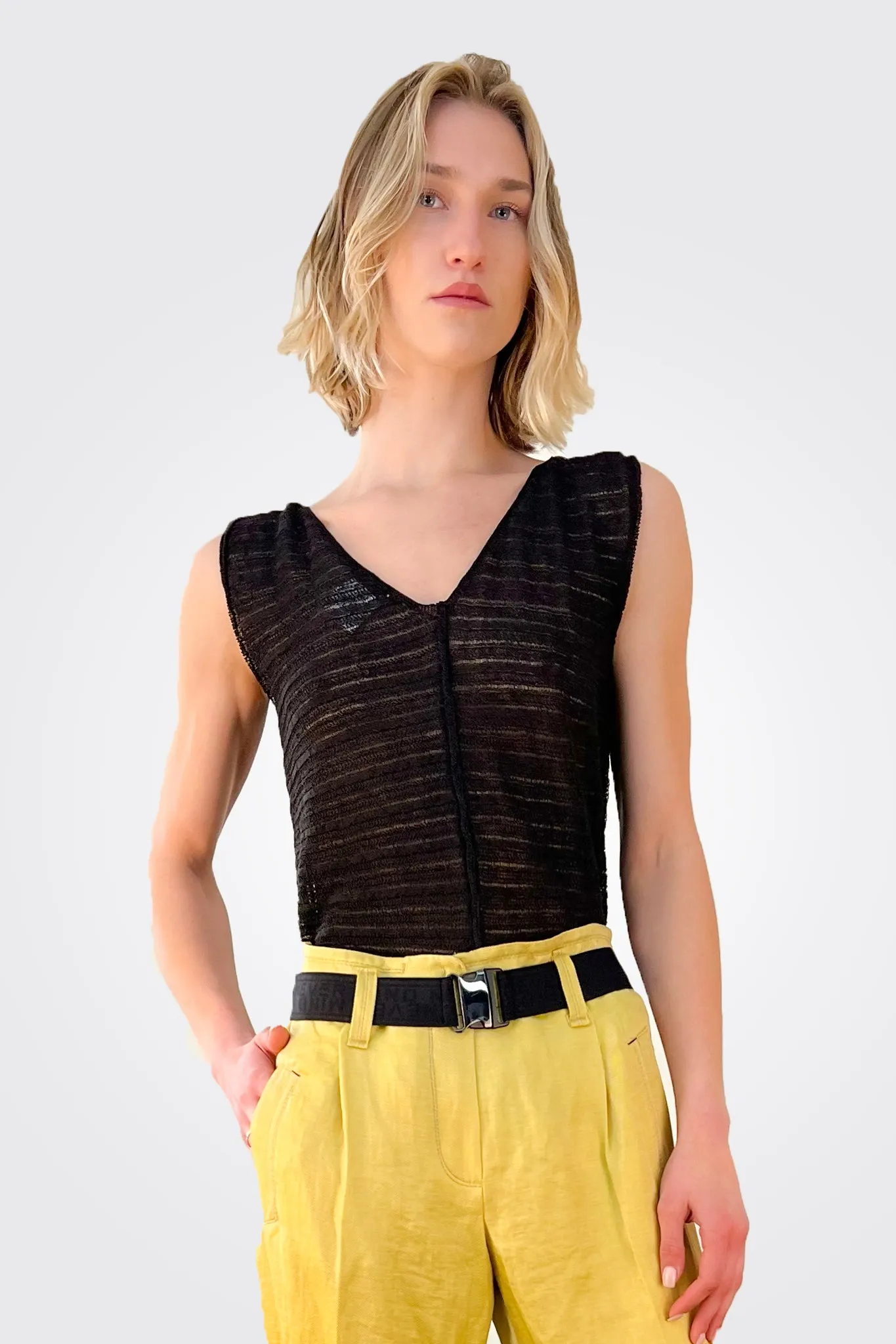 Knitted Tank - Black