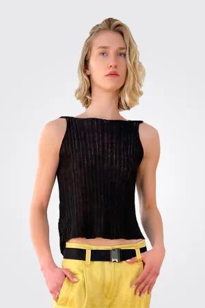 Knitted Tank - Black