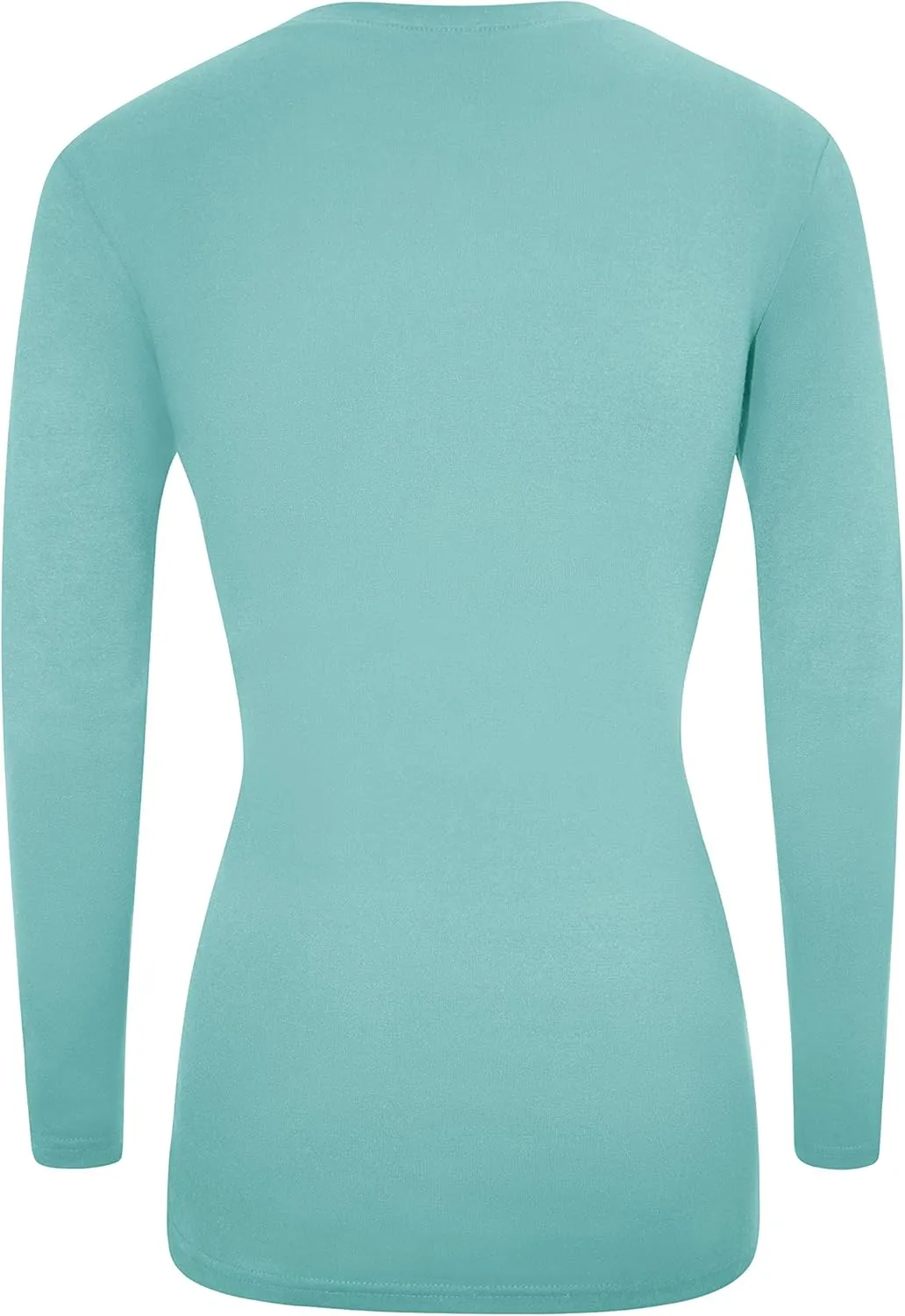 M&M Scrubs Women's Long Sleeve V-Neck Under Scrub Stretch T-Shirt-3-Pack