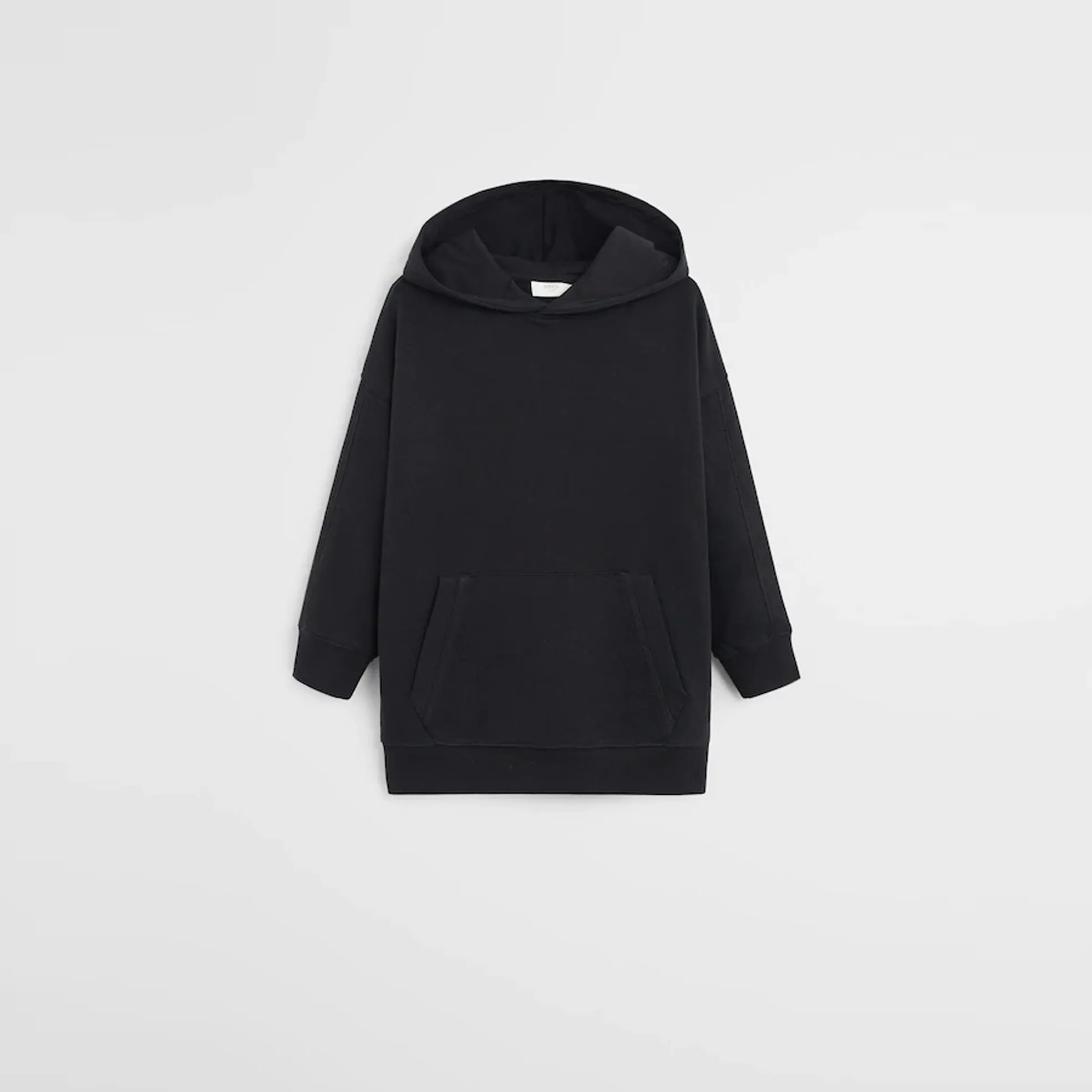M.A.N.G.O - Kids 'Black' Organic cotton kangaroo sweatTerry Hoodie MG1105