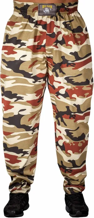 Men's Camouflage Baggy Sweatpants Gym Training Pants Big Sam