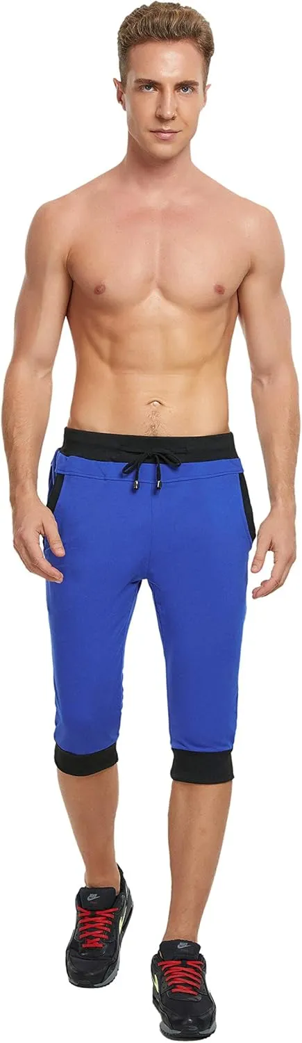 Men's Casual Harem Training Jogger Sport Short Baggy Pants