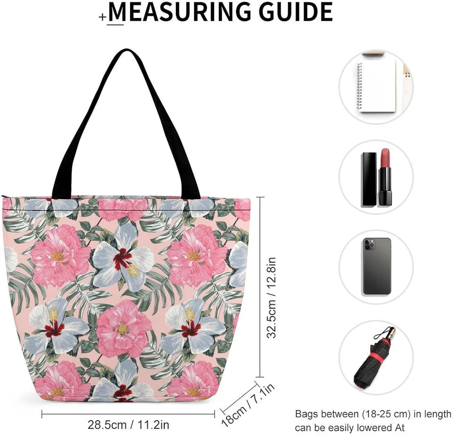 Monstera Green Leaf Frangipani Flowers Hobo Handbags With Zipper Women's Tote Handbags