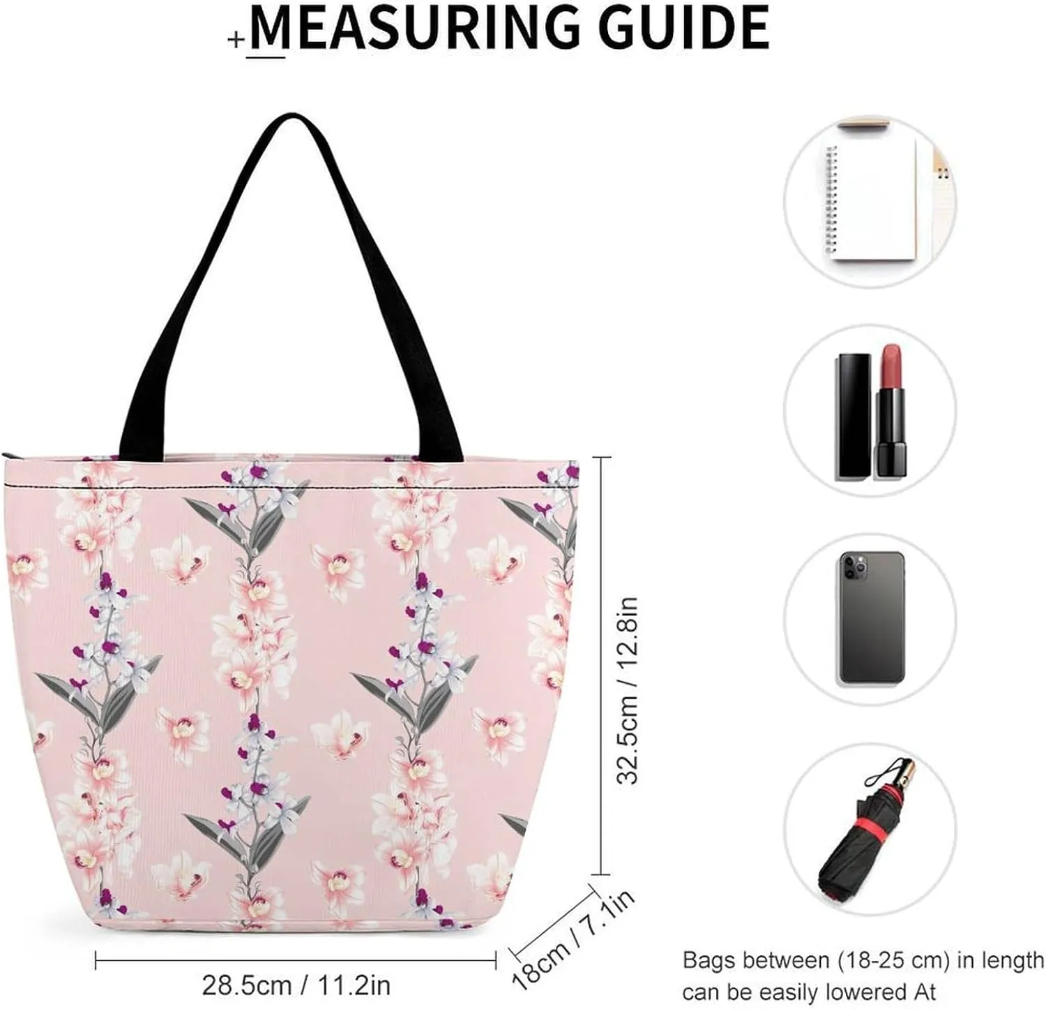 Red Rose Flowers Print Hobo Handbags With Zipper Women's Tote Handbags