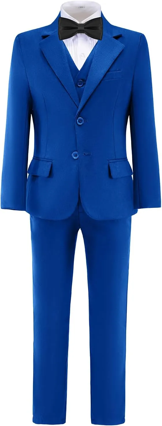 Suits for Boy 5 Pieces Boys Suit Formal Toddler Blazer Vest Pants Kis Tuxedos
