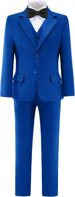 Suits for Boy 5 Pieces Boys Suit Formal Toddler Blazer Vest Pants Kis Tuxedos