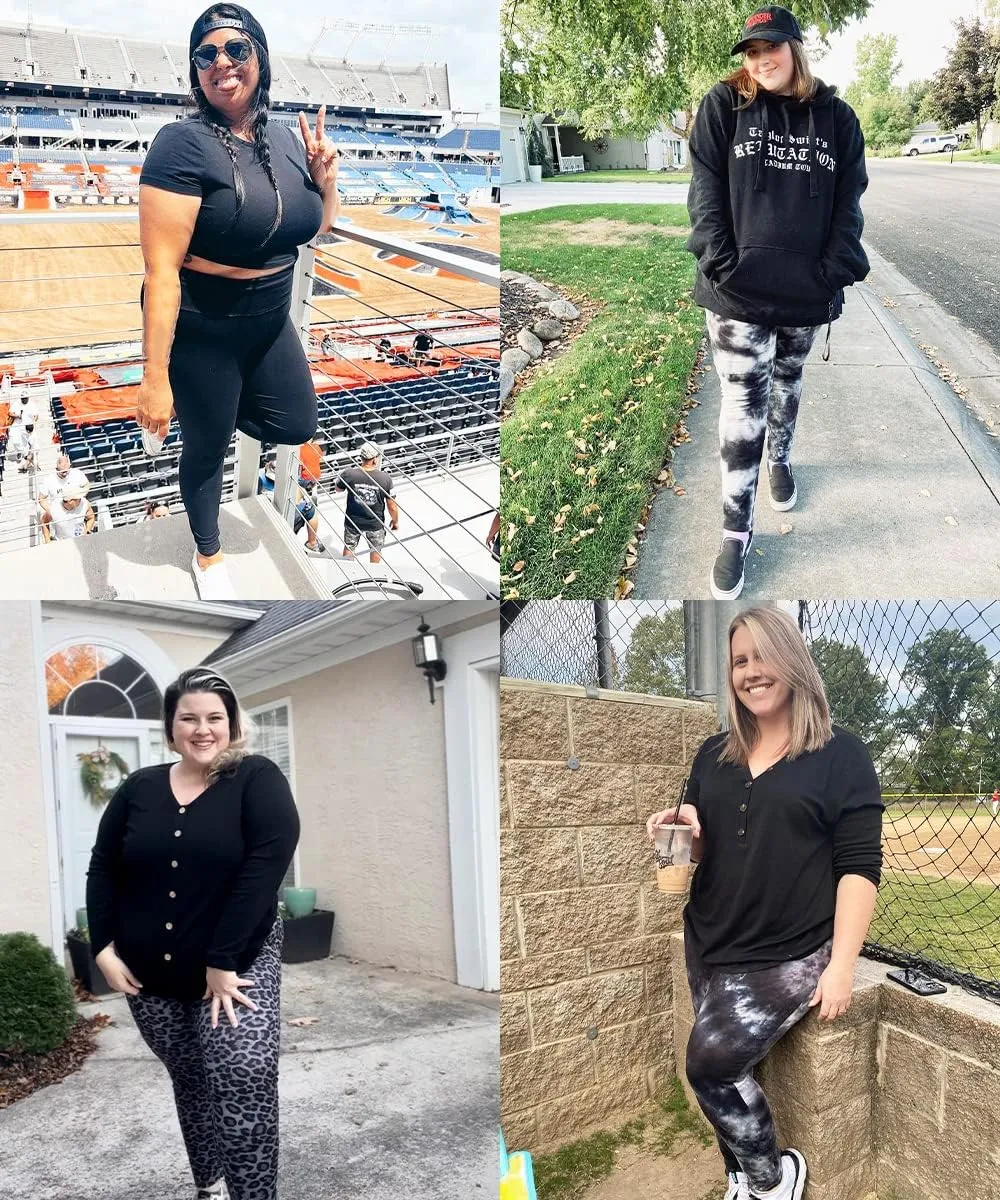 TIYOMI Plus Size Leggings for Women High Waist Full Length Pants Casual Ankle Fall Leggings XL-5XL