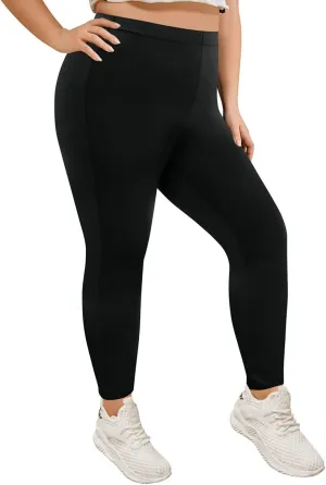 TIYOMI Plus Size Leggings for Women High Waist Full Length Pants Casual Ankle Fall Leggings XL-5XL