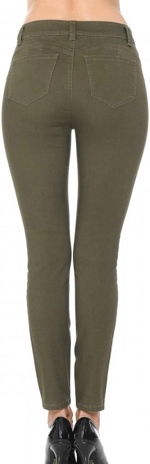 wax jean Push-Up High-Rise Twill Color Pants