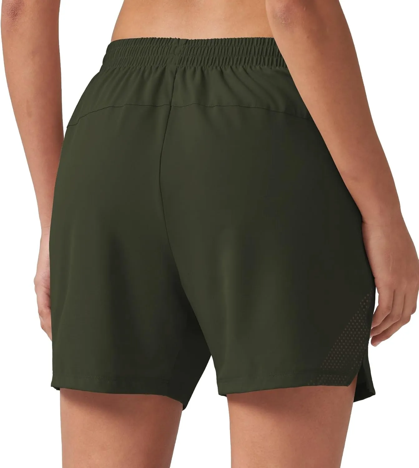 Willit Women's 5'' Hiking Athletic Shorts with Zipper Pockets Quick Dry for Running, Workout, Travel
