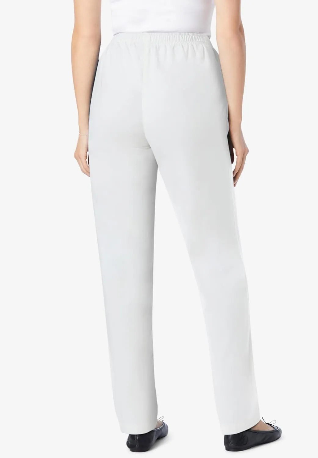 Woman Within Plus Size 7-Day Straight-Leg Elastic-Waist Denim Jean (Petite & Tall Available)