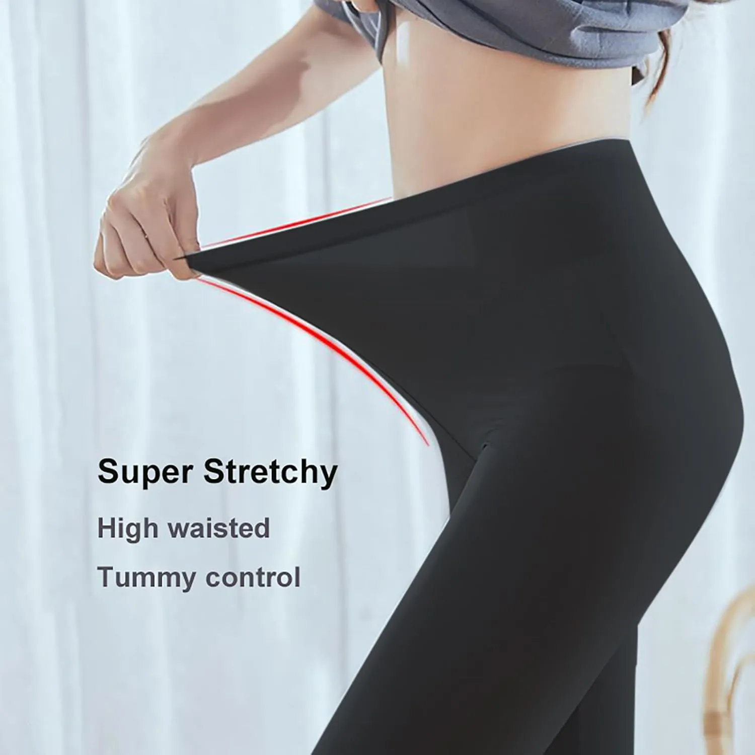Women's Sexy See Through Sheer Tight Pants Nylon Legging